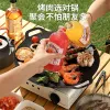 Japanese-style tourmaline barbecue plate, household non-stick smokeless barbecue pot, induction cooker barbecue plate, outdoor iron plate barbecue meat plate details Picture